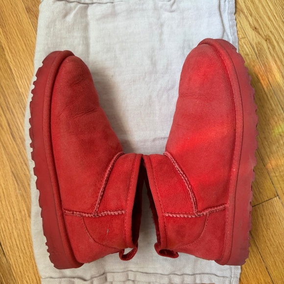 Ugg Classic Ultra Mini Suede/Sheepskin Ankle Booties/Boots Size 8 for Women - Picture 13 of 15